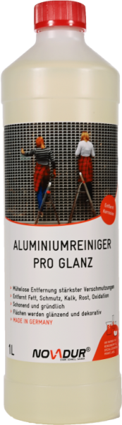 NOVADUR Aluminiumreiniger Pro Glanz, 1000ml Flasche
