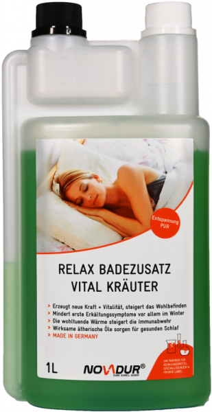NOVADUR Relax Badezusatz Vital Kräuter, 1000ml