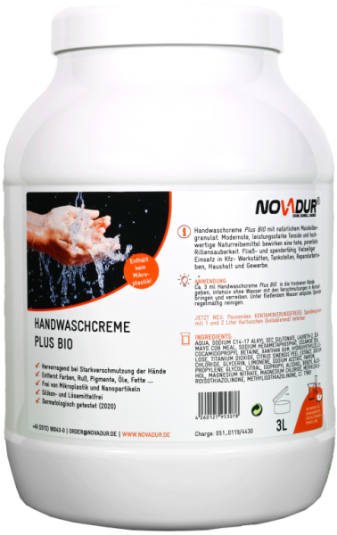 NOVADUR Plus Bio Handwaschcreme, 3000ml