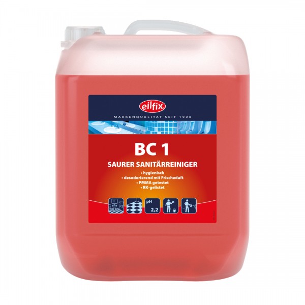 Eilfix BC 1 Sanitärreiniger sauer, dünnflüssig, 10 Liter