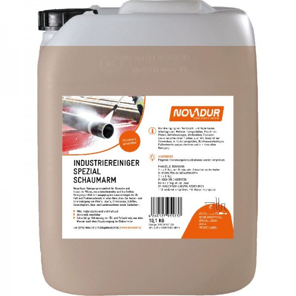 NOVADUR Industrie-Reiniger Spezial Schaumarm, 10 Liter