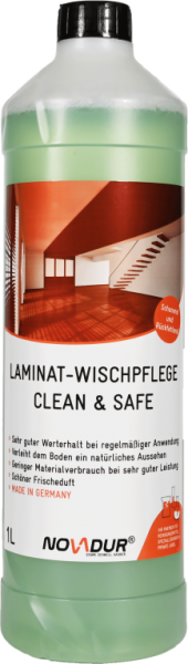 NOVADUR Laminatwischpflege Clean & Safe, 1000ml