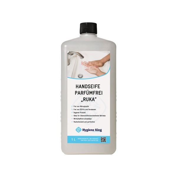 Hygiene King Handseife Parfümfrei „Ruka“ 1000 ml/Flasche
