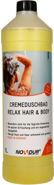 NOVADUR Relax Hair & Body Cremeduschbad, 1000ml