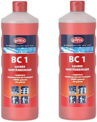 Eilfix® BC 1 | Sanitärreiniger sauer | 2 x 1 Liter Flasche