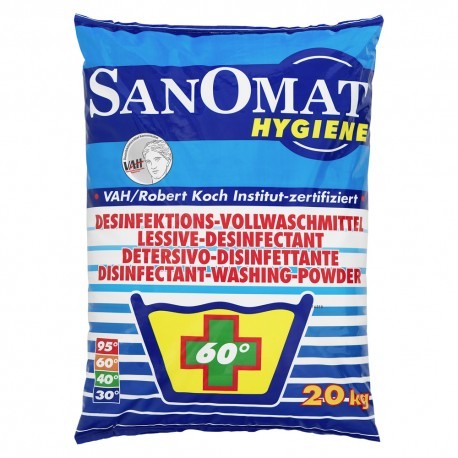 Desinfektionswaschmittel "Sanomat" bakterizid, viruzid, perfekt für Gastro und Gewerbe 20 Kg-Sack