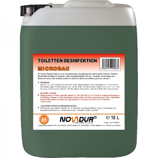 NOVADUR Toiletten-Desinfektion MicroBac, 10l