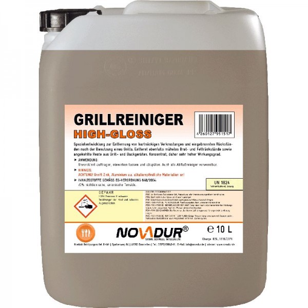 NOVADUR Grillreiniger High-Gloss, 10 Liter